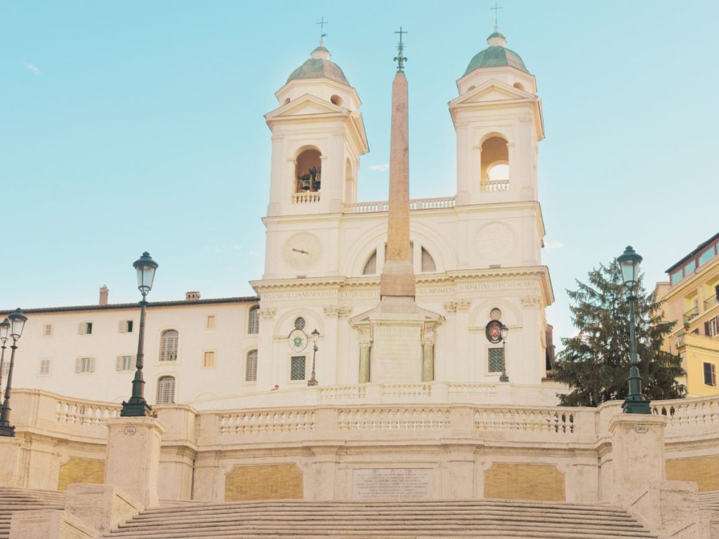 Spanish Steps view during comprehensive Rome in 24 hours itinerary showing Piazza di Spagna