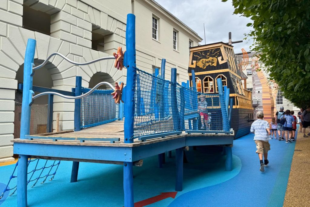 National Maritime Museum playground Greenwich - best playground in London for kids on 2-day itinerary