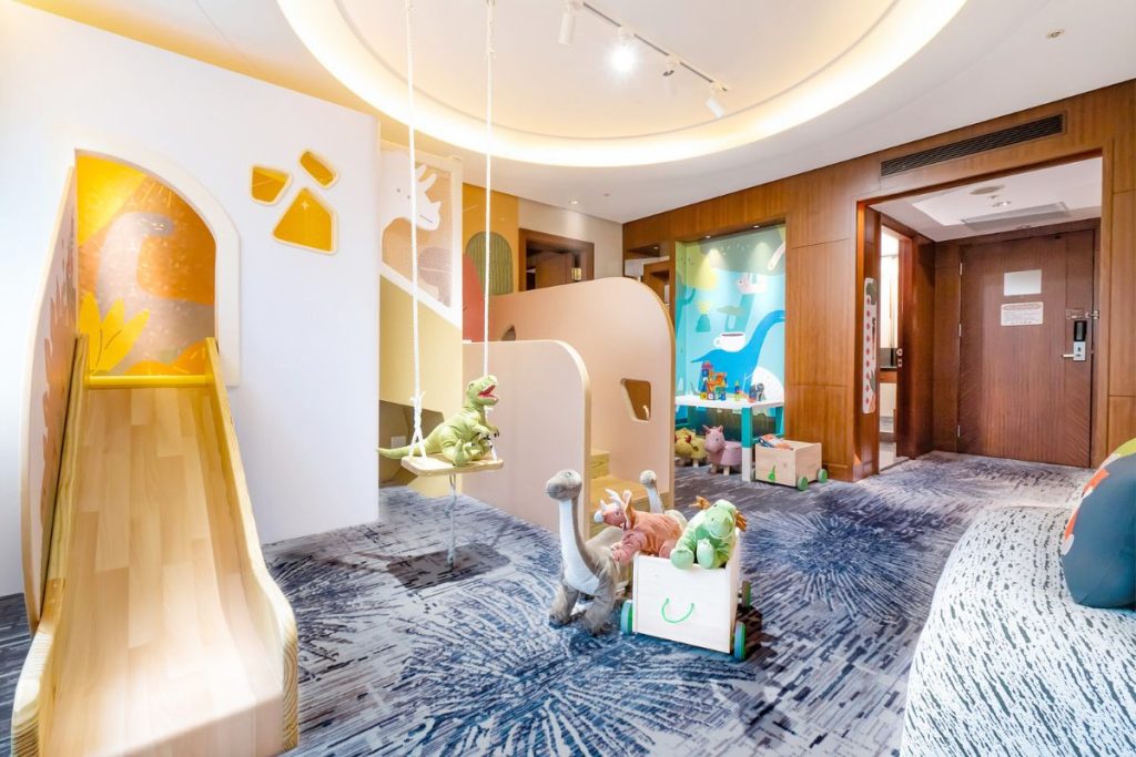 Sheraton Grand Taipei kids club with activity areas and play space for children