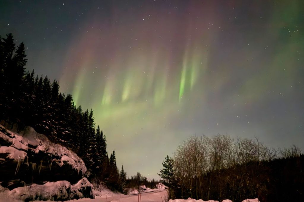 Narvik northern lights Norway showing why budget airline flights to Scandinavia are worth it