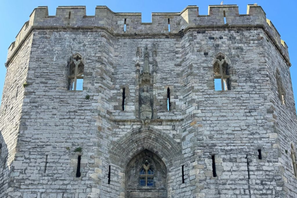 Caernarfon Castle UNESCO World Caernarfon Castle UNESCO World Heritage Site front of Castle, North Wales