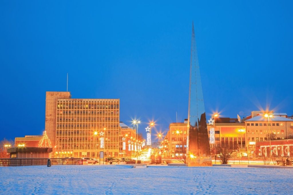 National Freedom Monument in Narvik town center